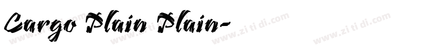 Cargo Plain Plain字体转换